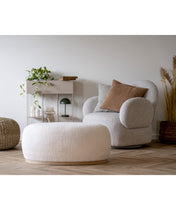 Manhattan Pouf - Pouf, teddy, white 54,5x88,5x36 cm, HN1235