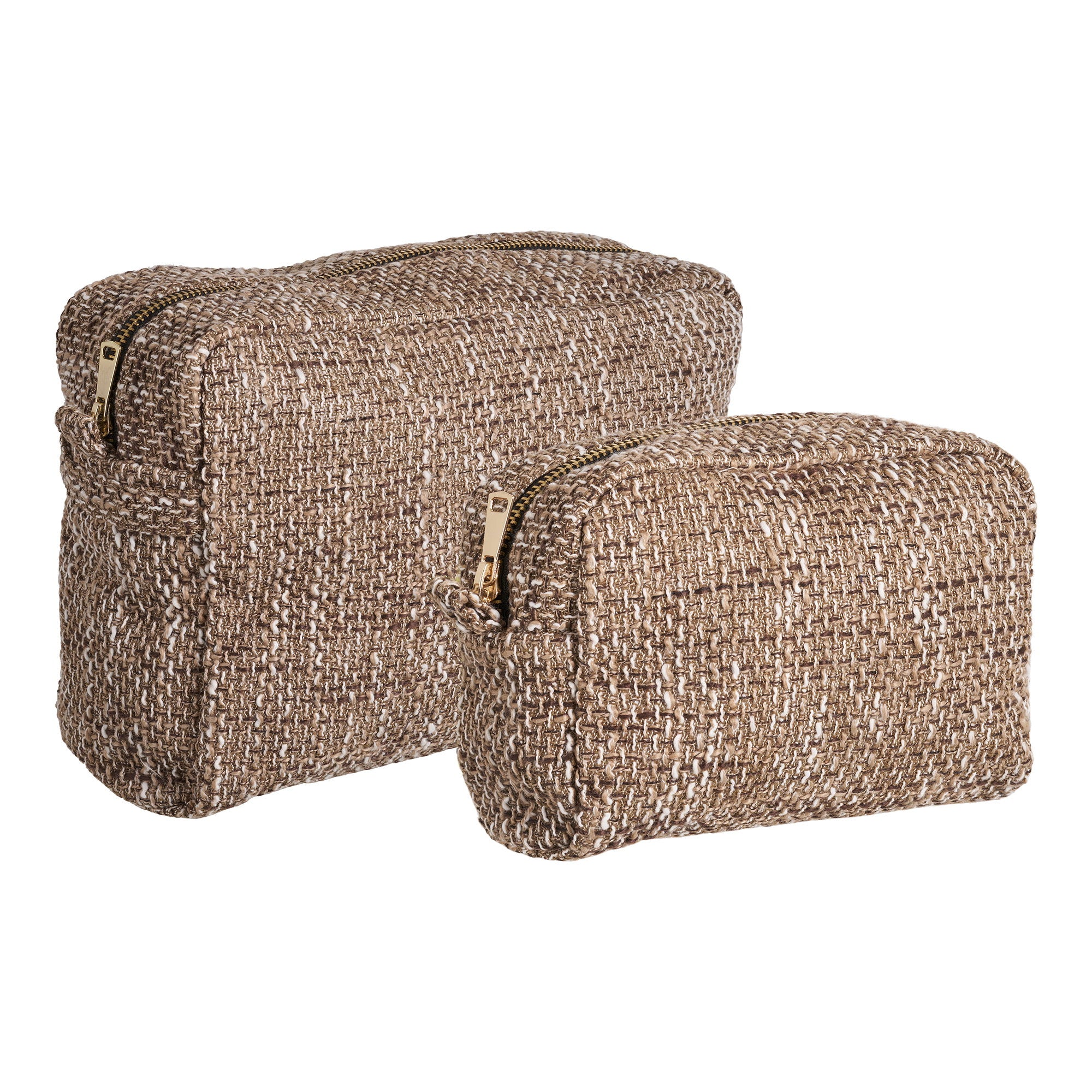 Safi Toilet Bags - Toilet bags, brown mix set of 2