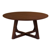 Hellerup Coffee Table - Coffee table, walnut veneer ø75x36 cm