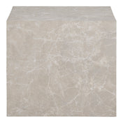 Prague Coffee Table - Coffee Table, marble look, beige set of 2