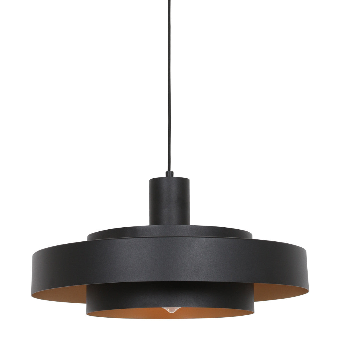 Aurelia black/gold metal pendant lamp