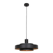 Aurelia black/gold metal pendant lamp