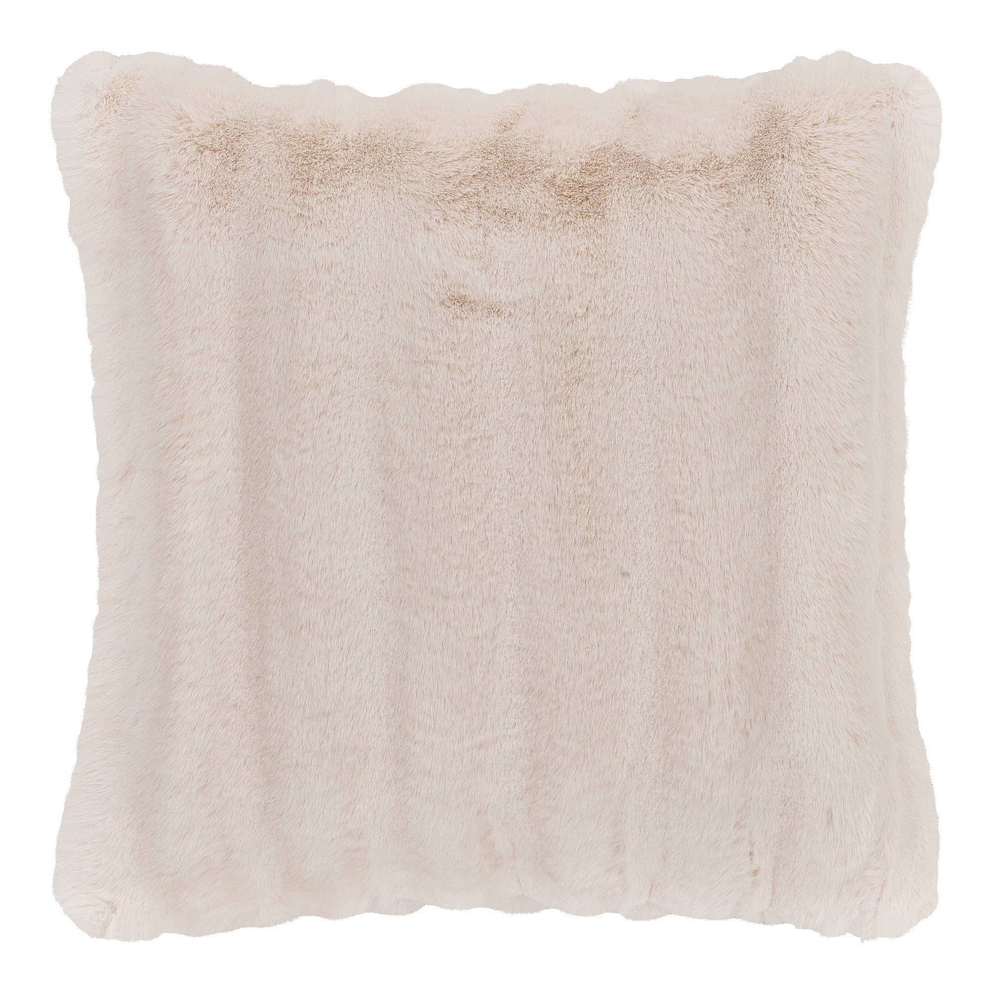 Galena Cushion - Cushion, artificial fur, white 45x45 cm