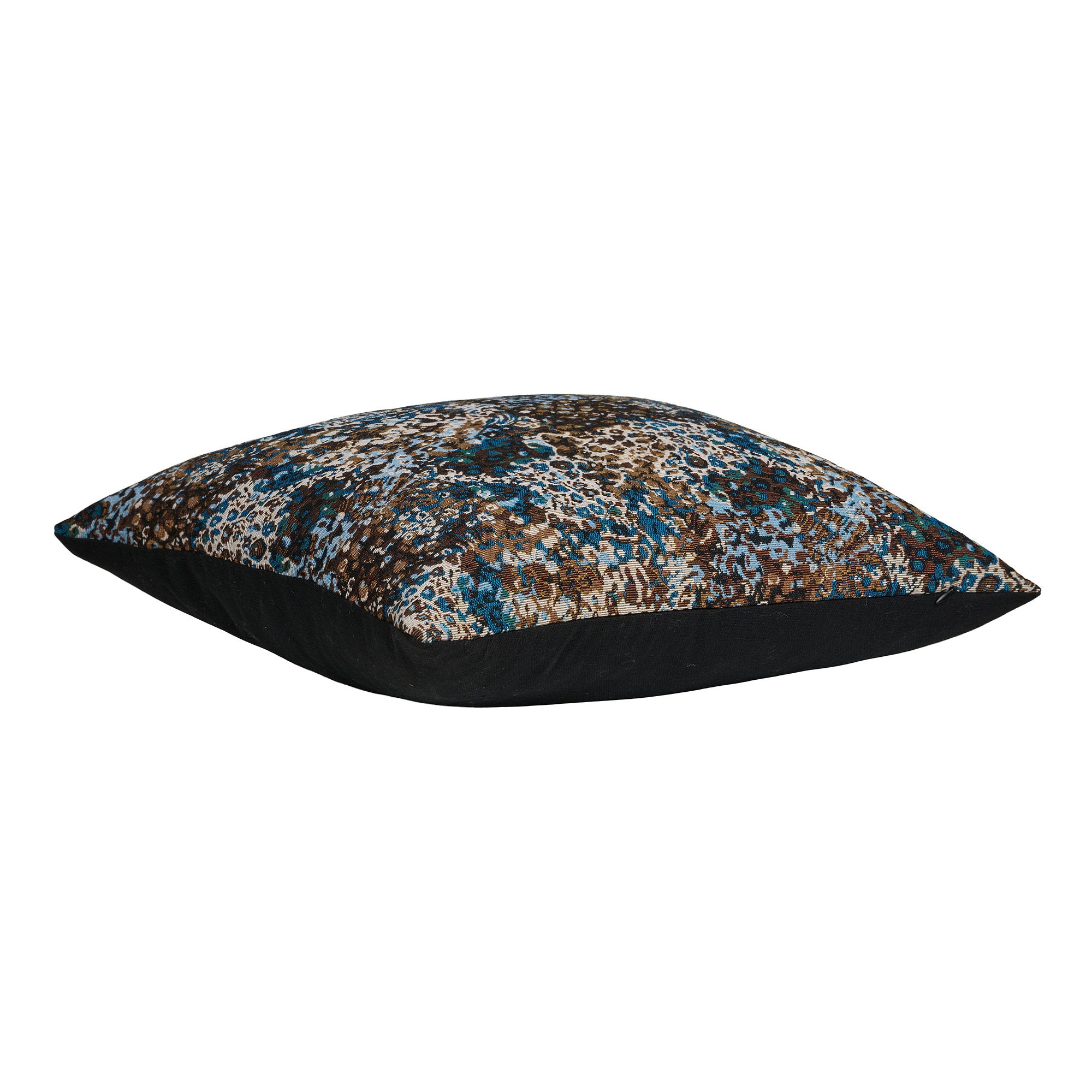 Blossom Cushion - Cushion, blue/brown mix 45x45 cm