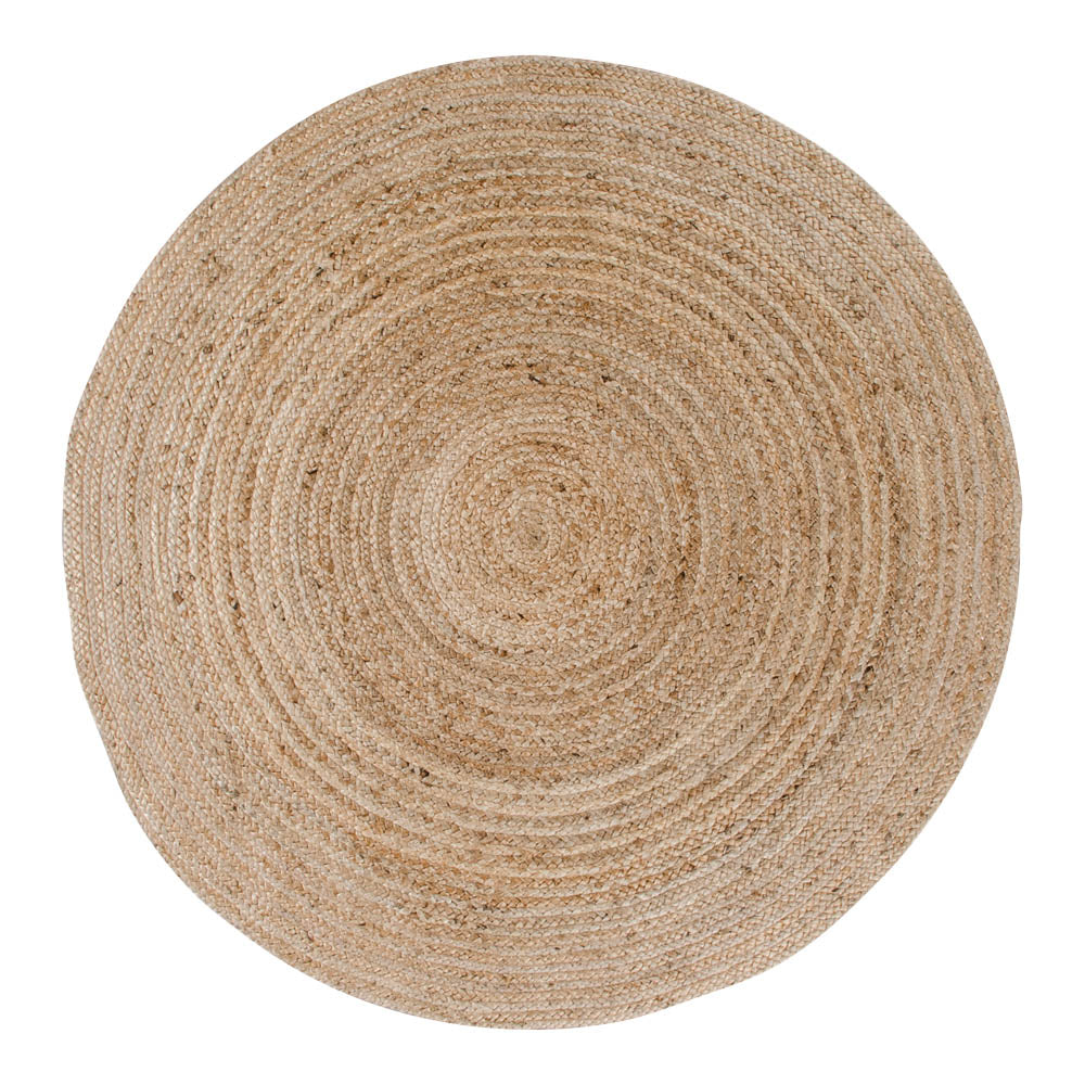 Taluna vloerkleed - gevlochten jute naturel ø180 cm