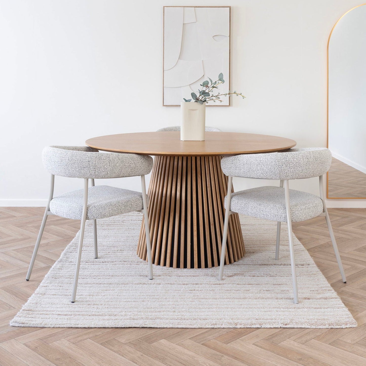 Signe 160x230cm hand tufted rug - Ivory