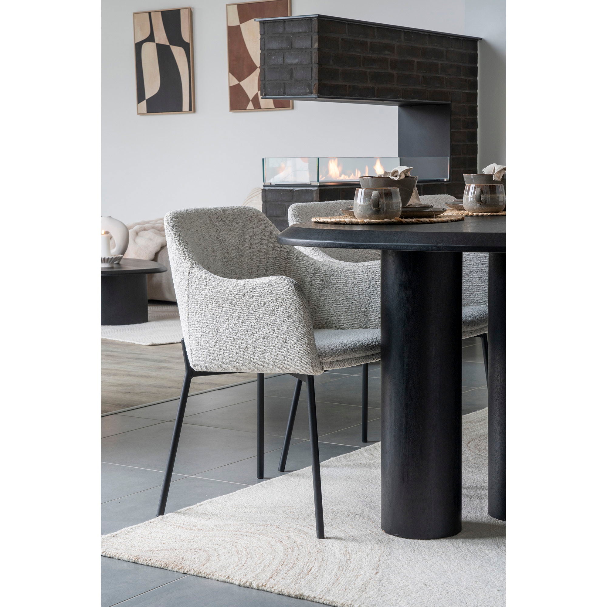 Aila 160x230cm wool rug – Light brown & Ivory