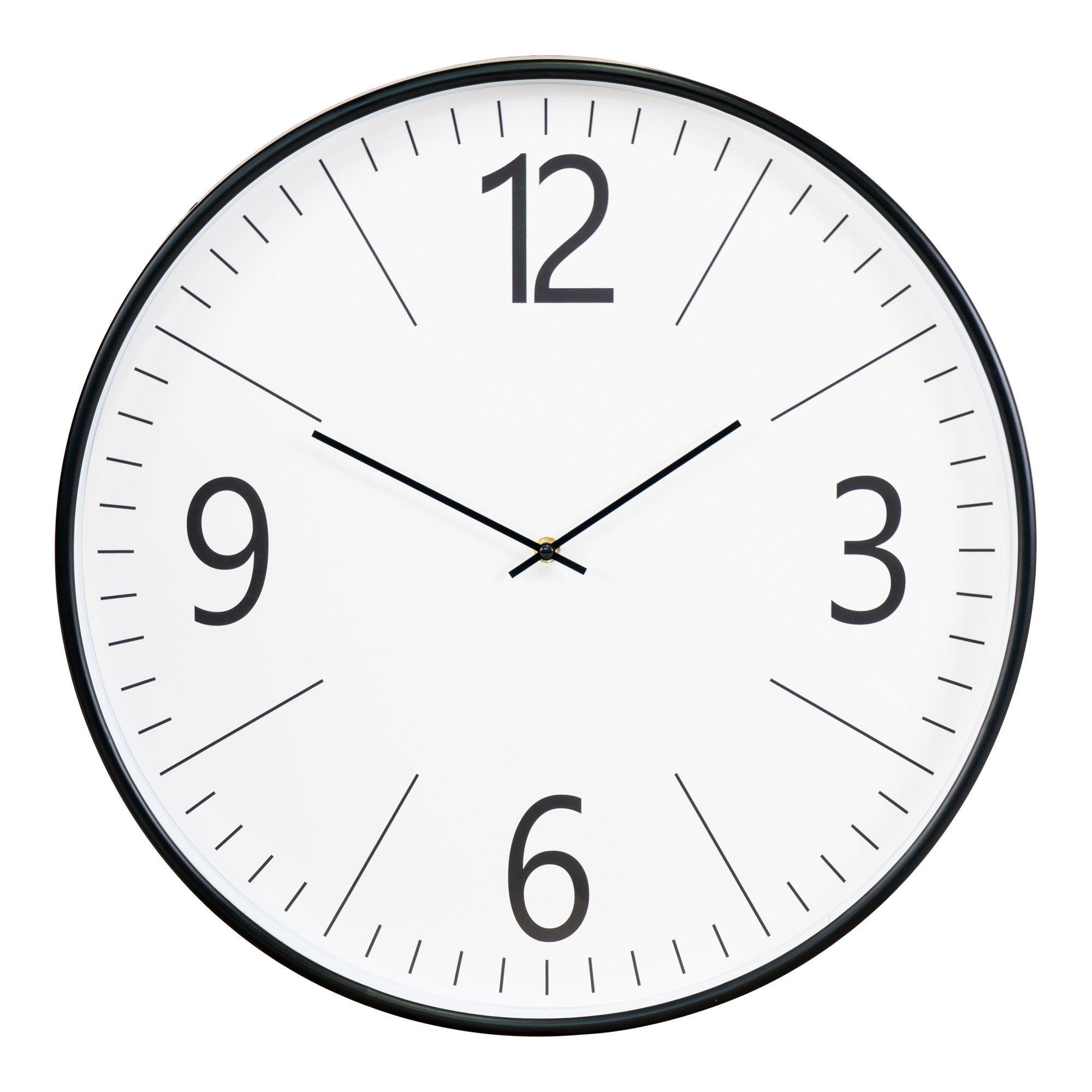 Biel Wall Clock - Wall clock, black and white, , silent movement ø51 cm