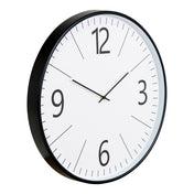 Biel Wall Clock - Wall clock, black and white, , silent movement ø51 cm
