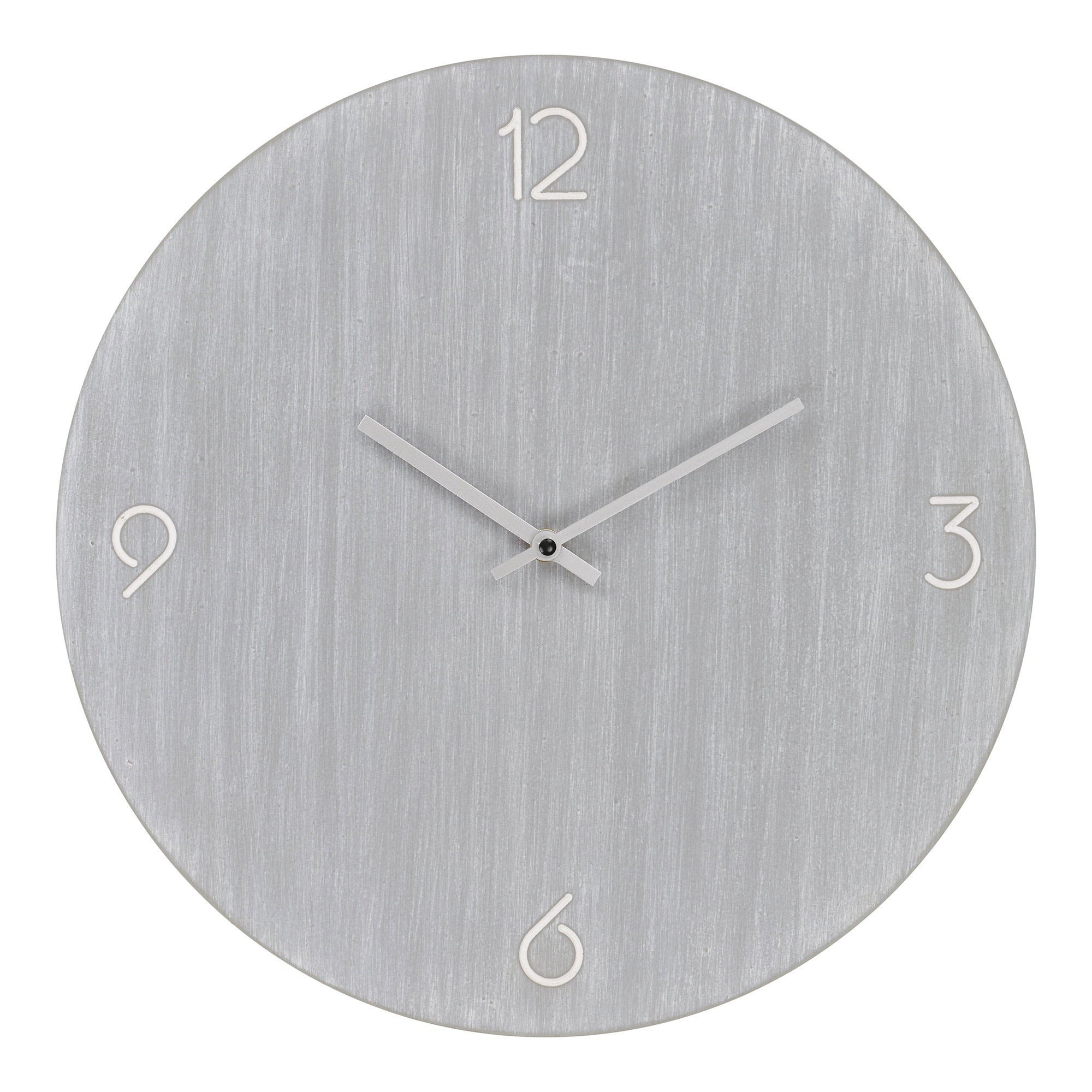 Ravenna Wall Clock - Wall clock, MDF, light grey, silent movement ø40