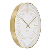 Takamaka Wall Clock - Wall clock, aluminium, gold, silent movement ø40 cm