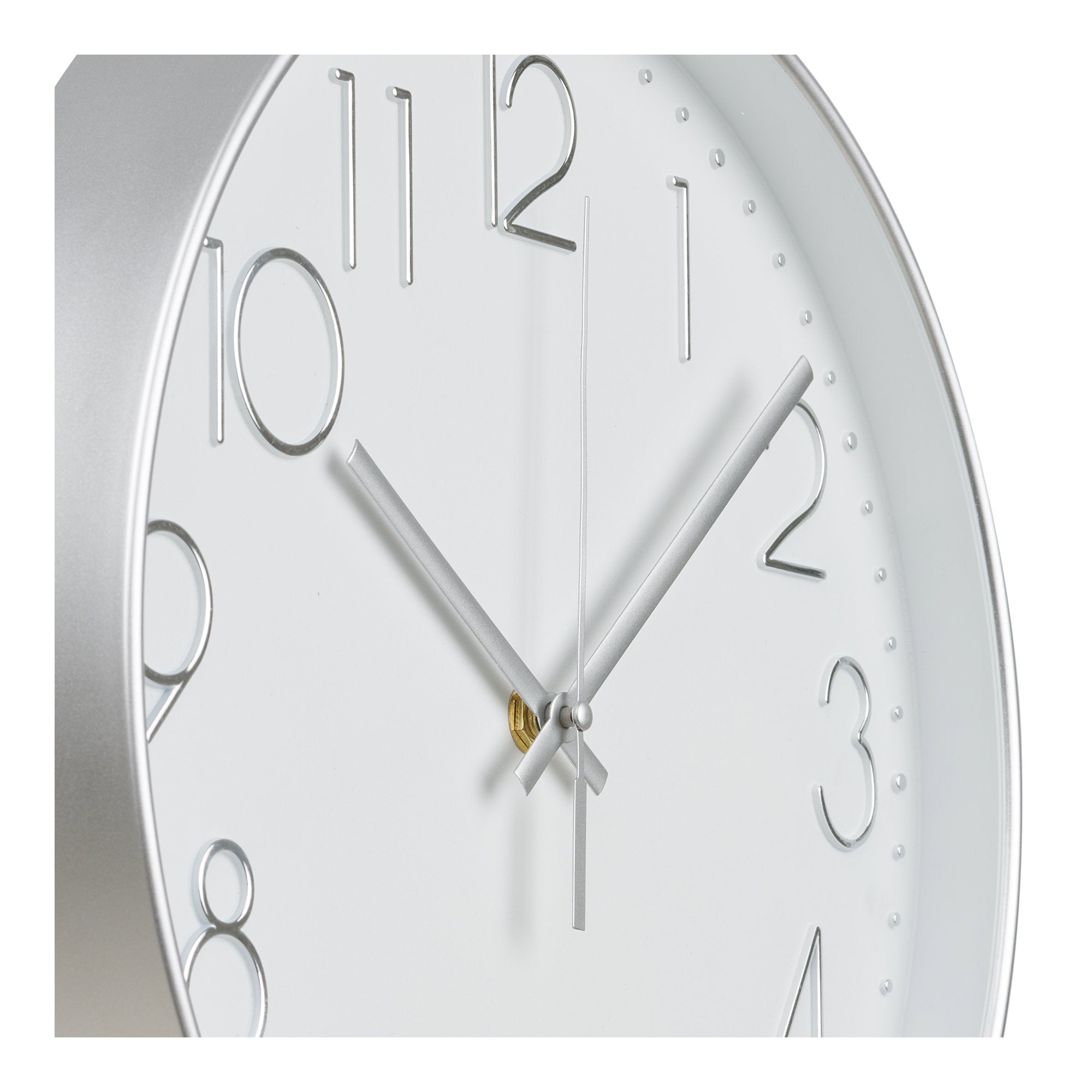 Lalibela Wall Clock - Wall Clock, silver, silent movement ø30 cm