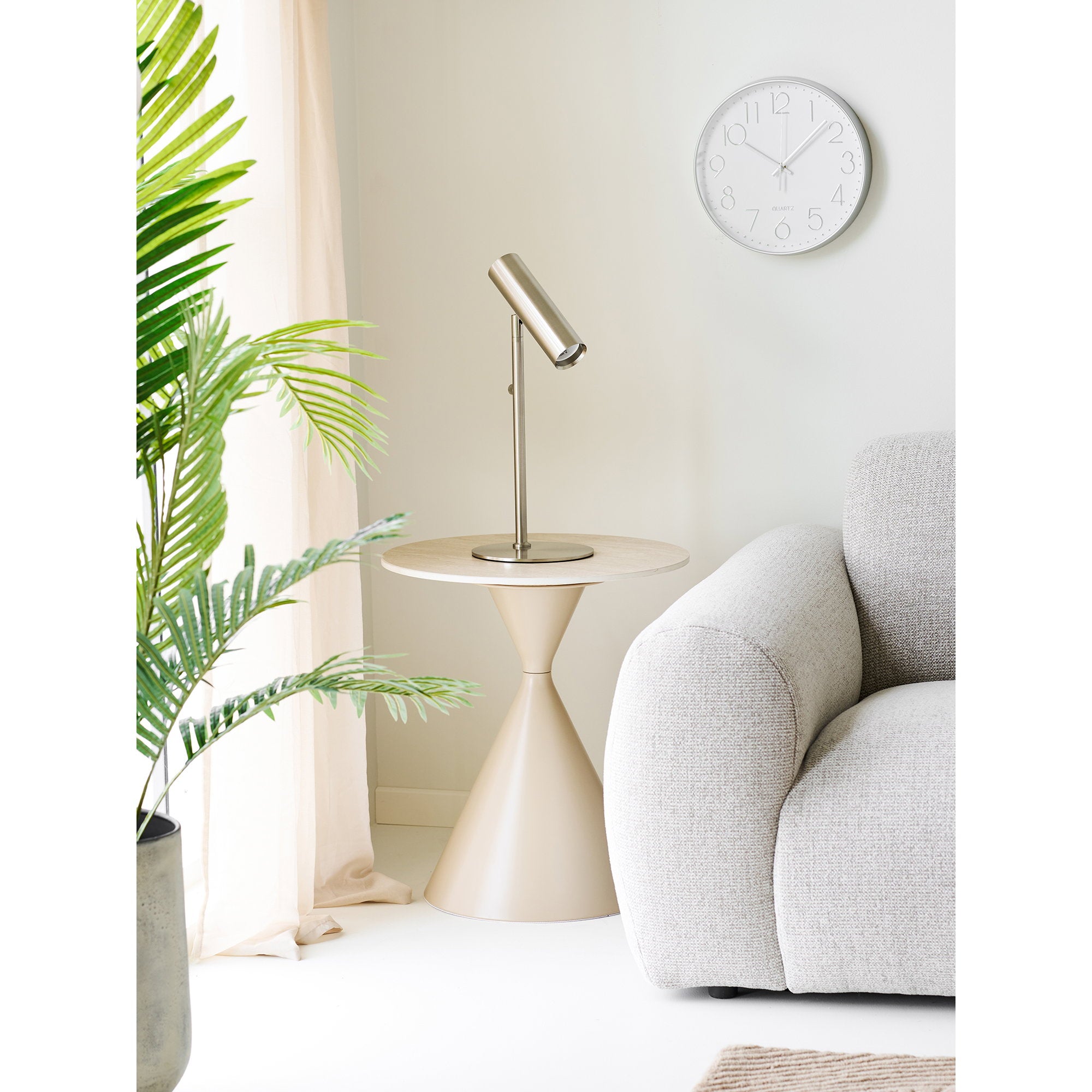 Lalibela Wall Clock - Wall Clock, silver, silent movement ø30 cm