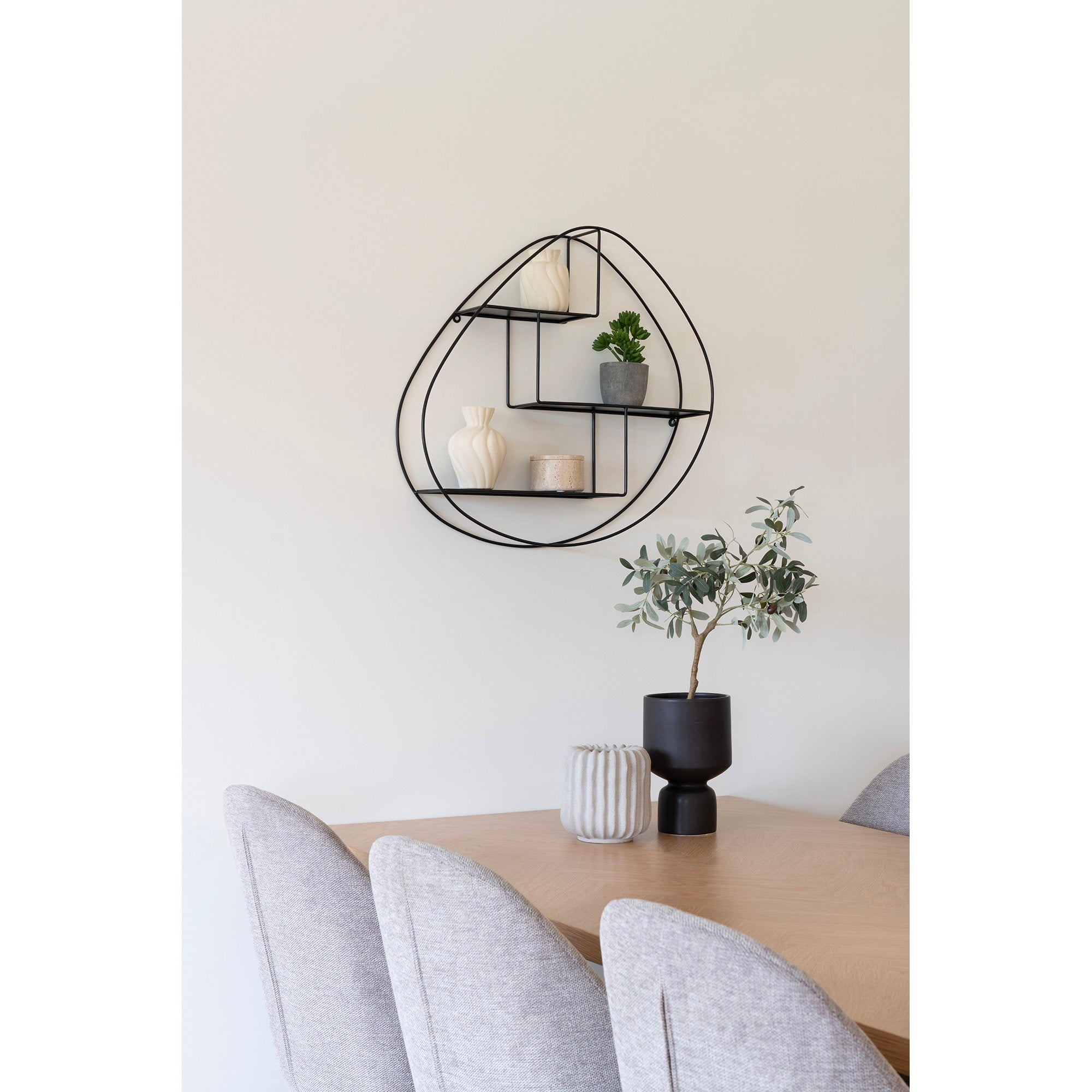 Vase - Vase, ceramic, white set of 2