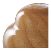 Vase - Vase, glass, brown ø16,5x17 cm