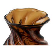 Vase - Vase, mouth blown glass, smoked brown ø16x18,5 cm
