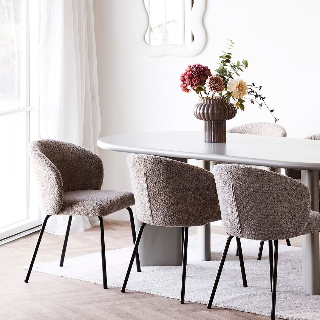 Vase - Vase, mouthblown glass, brown ø27x27 cm