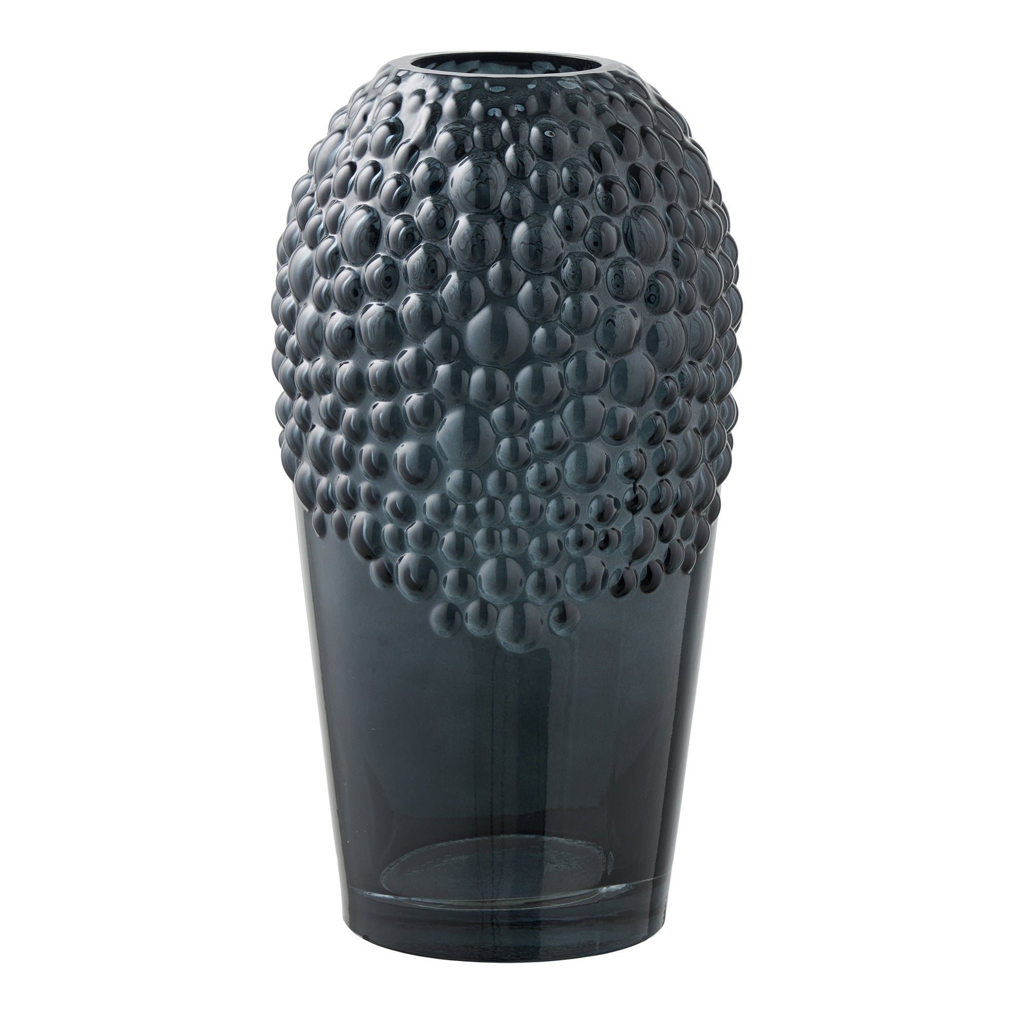 Vase - Vase, glass, dark grey ø14x25 cm
