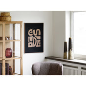 Vase - Vase, ceramic, brown ø12,5x48 cm