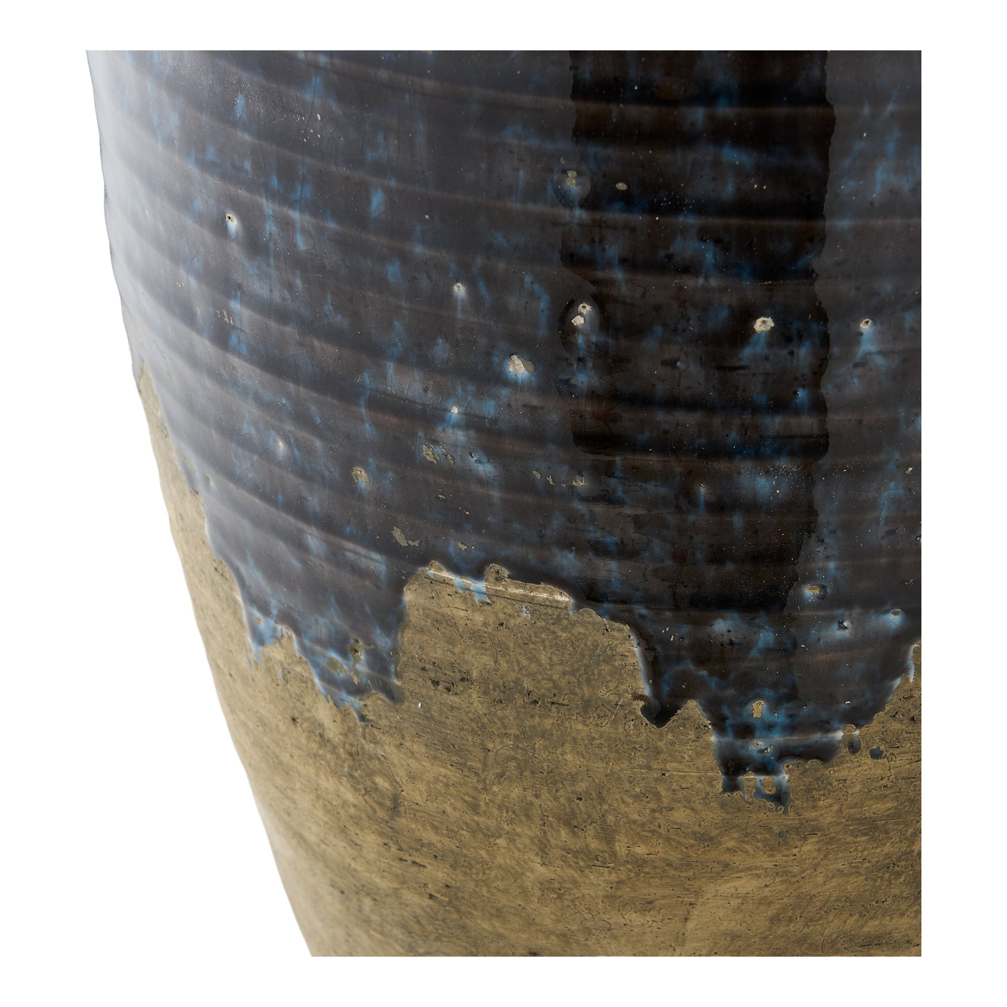 Vase - Vase, ceramic, dark blue ø27x44,5 cm