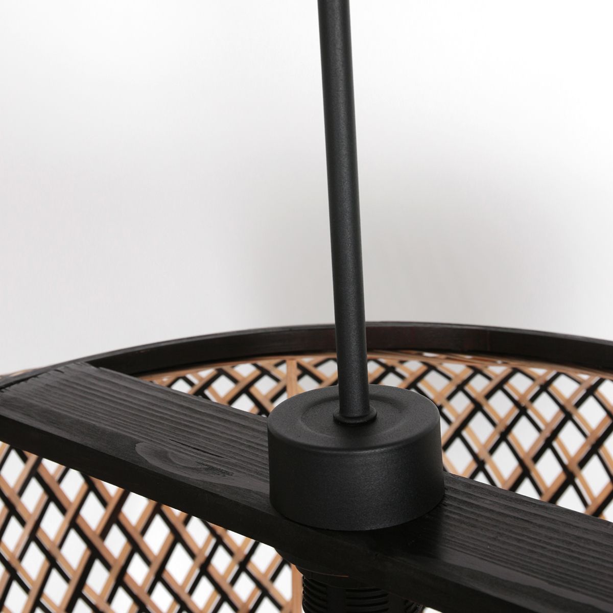 Kairo beech/black bamboo pendant lamp