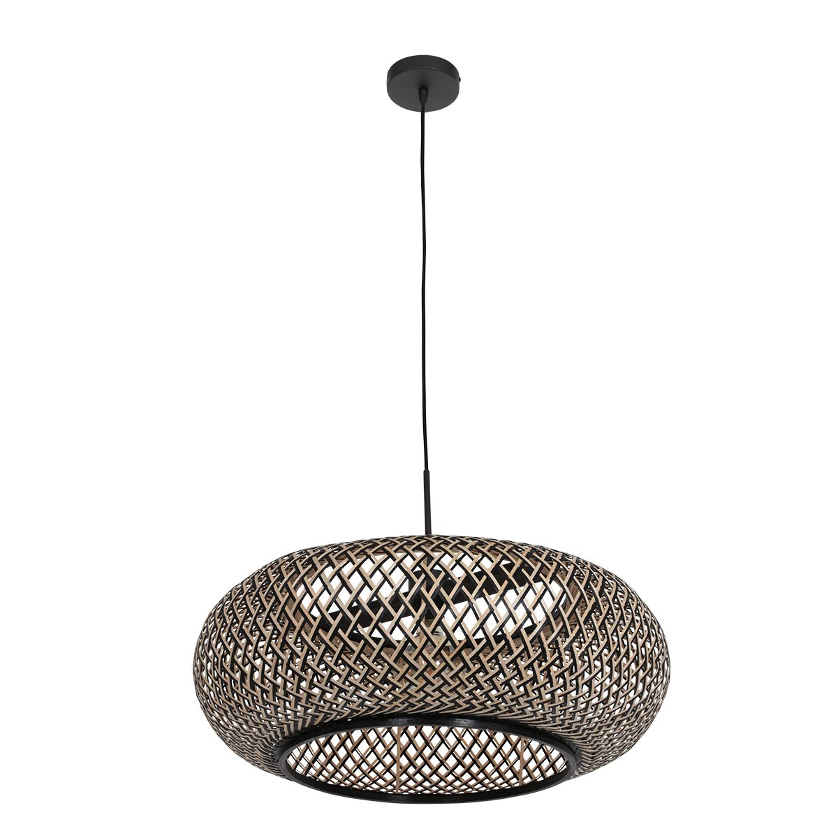 Kairo beech/black bamboo pendant lamp