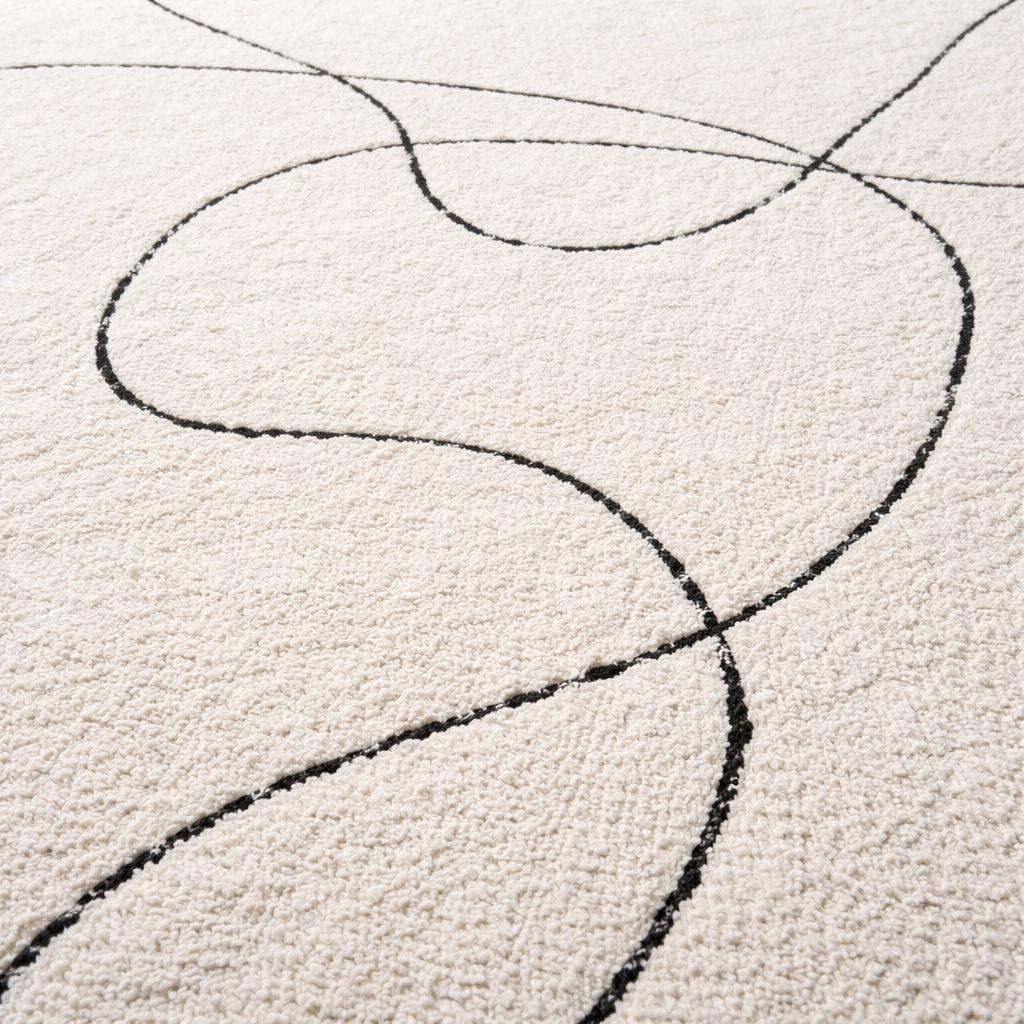 Alina 160x230cm cotton rug - Natural