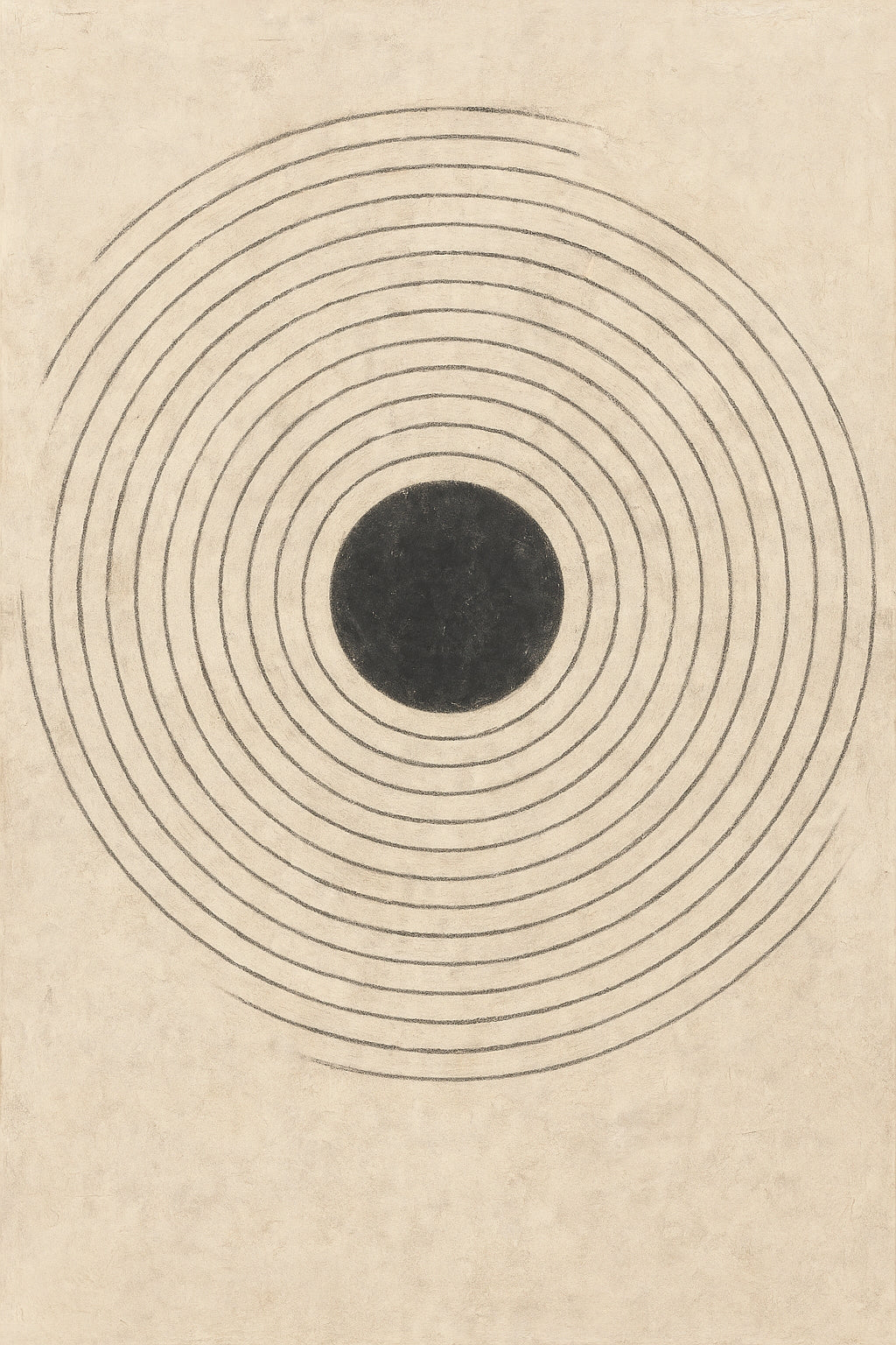 Still beige circle - classic art
